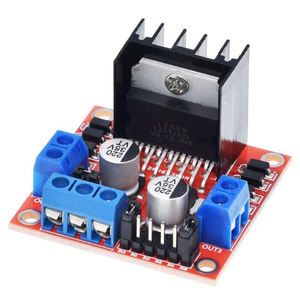 Module de carte de commande de moteur à double pont en H <span class=keywords><strong>L298N</strong></span>, carte rouge, carte de commande de moteur pas à pas CC, bouclier pour voiture intelligente robot - Product Image 2