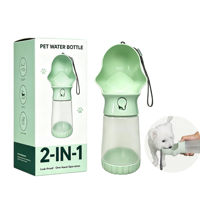 Nouveaux accessoires pour chiens 2026, bouteille d'eau portable pour chien, accessoires pour animaux de compagnie en plein air, fontaine à eau pour chat pour la marche en plein air, la randonnée et les voyages