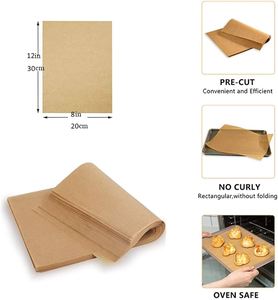 All'ingrosso carta pergamena resistente Non sbiancata teglie da forno antiaderenti per alimenti rivestiti carta da imballaggio - Product Image 5