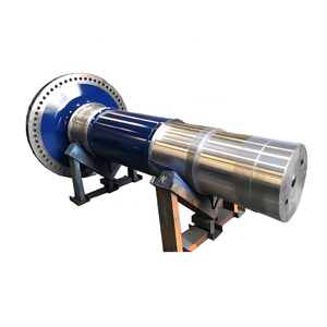 <span class=keywords><strong>42CrMo4</strong></span> Tuabin Gió Truyền Dài Rèn Thép Mặt Bích Lớn Trục Chính - Product Image 1