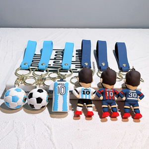 Star du football transfrontalier <span class=keywords><strong>Cristiano</strong></span> <span class=keywords><strong>Ronaldo</strong></span> porte-clés dessin animé porte-clés Messi - Product Image 4