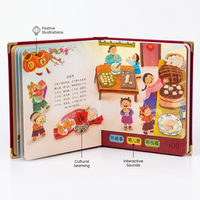 Livre sonore interactif de comptes-rendus de festivals chinois pour la petite enfance, livre parlant, jouet audio d'apprentissage précoce pour les tout-petits