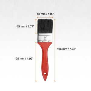 Juego de Pinceles de Pintura Industrial Personalizables para Bricolaje, con Virola de Plástico Suave, Pinceles para Pintar Paredes, Compatibles con OEM, Pintura Epoxi - Product Image 2