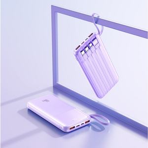 Banco de Energía Portátil con Cable Integrado, Pantalla LED, 10000 mAh, Carga Rápida de 66 W, para Dispositivos Inteligentes - Product Image 1