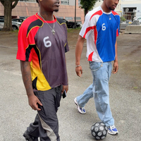 Maillot de football Senzhou, t-shirts décontractés de style streetwear pour hommes, t-shirts en polyester, impression numérique personnalisée, t-shirts de football