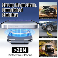 270 °   Support de téléphone portable rotatif, antichoc, réglable, pliable, télescopique, à ventouse, magnétique, de haute qualité