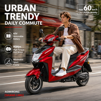 Sıcak SHANG LING Şehir E-Bisikleti 2 Kişilik Yetişkin Elektrikli Scooter Çift Amortisörlü Ön Arka Disk Fren Özel Batarya Guangzhou