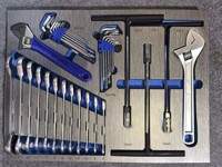 Kit de réparation automobile de 526 pièces pour les ateliers 4S et les ateliers de réparation, chariot à outils mobile portable pour l'entretien à domicile