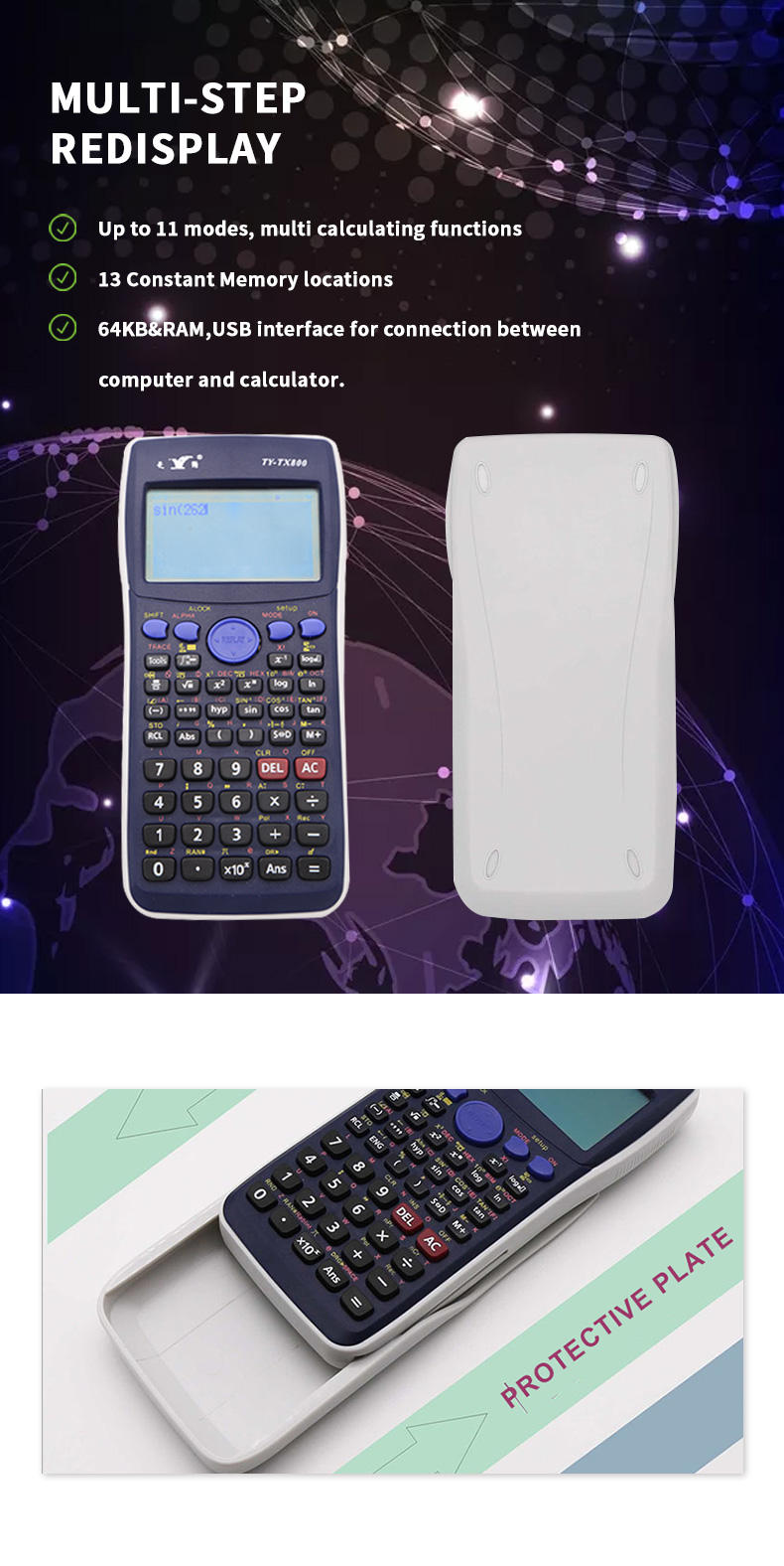 图形计算器Sat/Ap考试科学计算器指定计算机儿童科学数学物理| Alibaba.com