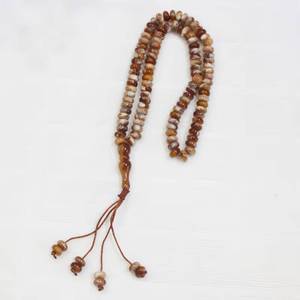 Rosario de Resina Ámbar Hecho a Mano con 99 Cuentas, Unisex, Joyería de Moda Étnica Musulmana para Rezar, YASEEN - Product Image 1