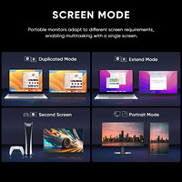 18.5 pouces 1920*1080P sous-écran étendu moniteur Ultra léger pour PC PS5 Xbox Switch iPhone Macbook moniteur Portable avec haut-parleurs
