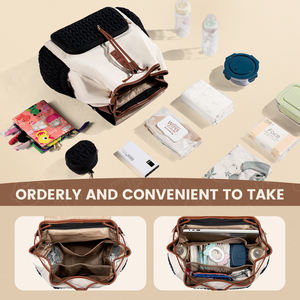 LOVEVOOK Nouveaux sacs à <span class=keywords><strong>langer</strong></span> élégants et petits avec matelas à <span class=keywords><strong>langer</strong></span>, sacs à dos imperméables matelassés pour maman pour les sorties - Product Image 3