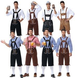 Costume da Lederhosen per Adulti, Abbigliamento Bavarese per l'Oktoberfest, Costume da Uomo per Festival della Birra Tedesca, Travestimento per Feste - Product Image 3