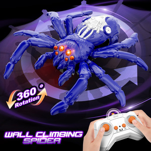 Juguete de Araña Teledirigida para Niños, Robot Trepador de Paredes, Araña de Plástico Realista con Luces LED, Juguete de Araña que se Mueve - Product Image 4