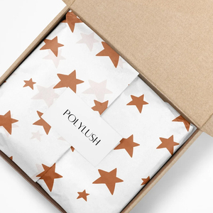 Özel Lüks Beyaz Zeminli Giyim Kağıdı Baskılı Hediye Paketleme Kağıdı Kişiselleştirilmiş Markalı Sentetik Biyobozunur - Product Image 6