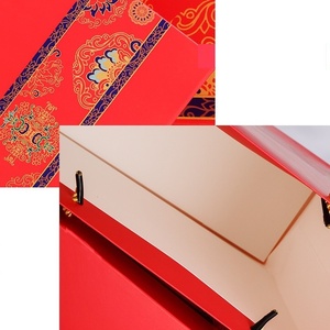 ถุงกระดาษสำหรับใส่ของขวัญวันแต่งงานสไตล์จีนแบบย่อยสลายได้สีแดงสามารถนำไปรีไซเคิลได้ - Product Image 6