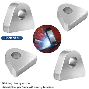 Supports de fixation à souder pour manilles et étriers, lot de 4, matériel d'ancrage et d'amarrage pour bateaux - Product Image 2