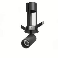 Projecteurs LED sur rail en aluminium 220V à prix direct usine pour hôtels, design européen, CRI97, blanc réglable et dimmable, 6W-25W, 2x-3x