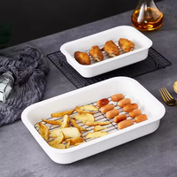 MIXWARES Peralatan Masak Keramik Ramah Lingkungan, Set Peralatan Masak Anti Lengket untuk Kue, Model Porselen