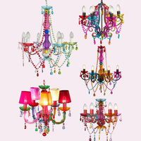 Lustre Moderne et Coloré en Verre et Cristal, Suspension Décorative Artistique pour Mariage, Intérieur, Villa, Hôtel, Plafond de Pièces