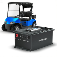 Haute qualité 36V 48V 72V 105Ah 150Ah Bluetooth LiFePO4 voiturette de golf batterie intégrée 200A BMS avec chargeur 20A moniteur tactile