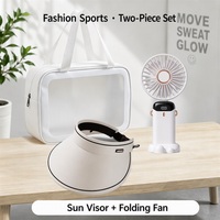 Ensemble de fitness et d'exercice 7-en-1 personnalisé avec impression, faible MOQ, livraison rapide, incluant casquette, ventilateur, corde, bande, bouteille, serviette et poche à glace – Cadeau sportif très apprécié