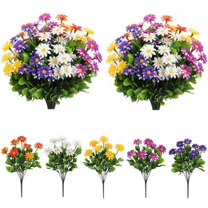 Bouquet de marguerites artificielles Guanyi, fleurs en plastique, décorations pour l'extérieur, la maison et les mariages - Product Image 1