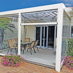 Pergola rétractable en aluminium <span class=keywords><strong>de</strong></span> luxe avec chauffage, éclairage, toit à lamelles bioclimatique écologique pour jardin - Product Image 2
