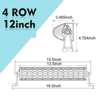 Barre lumineuse LED 12V pour bateau, barre lumineuse LED marine, barre lumineuse LED tout-terrain pour Ford Raptor Pickup Truck, feux auxiliaires