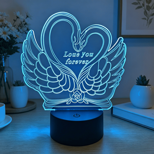 Lampe de table LED 3D à commande tactile, motifs changeants de couleur, vente chaude - Product Image 3