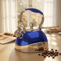 Bouilloire en acier inoxydable pour la maison, capacité 2,5 L, écologique, compatible lave-vaisselle, pour gaz et induction, options de camping, usage domestique