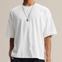 Kaos Pria 100% Katun Combed Boxy Fit Polos Fashion Kasual Bernapas Tebal 275gsm Kaos Polos Grosir