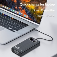 Kit Power Bank DIY 6-Cell 21700 Tanpa Solder PD 100W Pengisian Cepat 20V 5A dengan Layar Digital untuk Laptop dan Ponsel