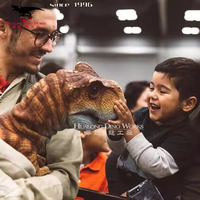 Simulación de marionetas de resina artificial, robot dinosaurio bebé para niños, diversión interior, escuela y centros comerciales