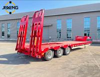Semirremolque de Plataforma Baja de 3 Ejes y 50 Toneladas de Alta Calidad para Transporte de Contenedores y Bobinas de Acero