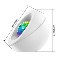 Lumière de projection USB Starry Galaxy avec contrôle Bluetooth océanique Projecteur de lumière RGBW Haut-parleur de musique pour décoration Cadeau de fête