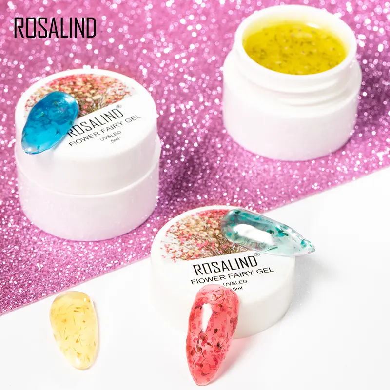 Rosalind oem private label wholesale 12 colors 5ml flower fairy color gel polish long lasting uv gel nail polish for nail art