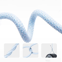 Câble USB-A USB-C à charge rapide 20W 5A super économique, gaine en nylon, conducteur en cuivre pur, blindage tressé pour téléphones mobiles et ordinateurs