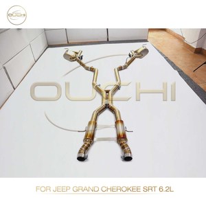 Ouchi 6.2L โลหะไทเทเนียมสีทอง catback สำหรับ Jeep <span class=keywords><strong>Grand</strong></span> Cherokee SRT พร้อมระบบท่อไอเสียวาล์วชิ้นส่วนประสิทธิภาพอัตโนมัติ - Product Image 4