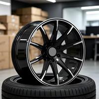 Jantes forgées GS Deep Dish polies/noires mates 20 21 22 pouces 5x120 6x139.7 en alliage pour Mercedes Benz/Land Rover/Mustang/BMW