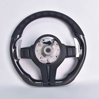 Volant sport en cuir carbone noir style nouveau pour F44 F32 avec chauffage et vibration