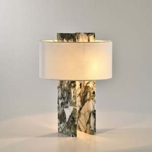 Aurum Portable Stone Desk <b>Lamp</b> Led <b>Touch</b> Control Battery Powered For Bedroom Study Hotel Bar <b>Bedside</b> Dining Room - Product Image 3