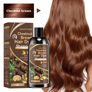Champú Tinte para el Cabello de Secado Rápido de Alta Calidad Más Vendido Que Cubre el Cabello Gris y Blanco Champú Tinte para el Cabello Orgánico para Cabello Negro - Product Image 1
