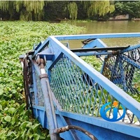 Nettoyeur de surface d'eau entièrement automatique pour les projets de nettoyage des rivières, des lacs et des mers, doté de composants principaux, boîte de vitesses, garantie d'un an