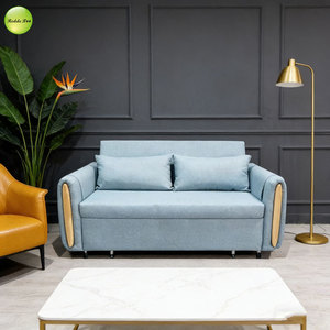 Wholesale Modern 2 Seat <strong>Sofa</strong> Convertible <strong>Sofa</strong> Come <strong>Bed</strong> for Living Room Furniture <strong>Pull</strong> <strong>Out</strong> <strong>Sofa</strong> <strong>Bed</strong> Linen Fabric Loveseat T073 - Product Image 4