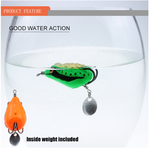 Señuelo <span class=keywords><strong>de</strong></span> pesca <span class=keywords><strong>de</strong></span> rana <span class=keywords><strong>de</strong></span> Tailandia con lentejuelas, señuelo <span class=keywords><strong>de</strong></span> <span class=keywords><strong>goma</strong></span> realista para pesca en agua - Product Image 6