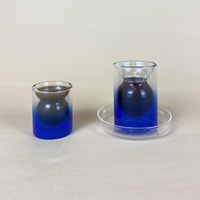Ensemble de tasses à thé LB Home Ramadan Kareem avec décor coloré, style arabe, avec soucoupes, ensemble de tasses à café arabe