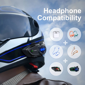 Casco de Motocicleta Y5X para Compartir Música con Auriculares, Impermeable, a Prueba de Polvo, Intercomunicador para 4 Personas, Cancelación de Ruido, Radio FM - Product Image 6