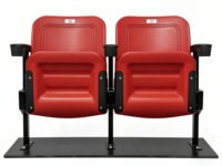 Sièges de stade pliables HDPE à fixation au sol avec porte-gobelets intégrés, chaises de stade pliantes fixes, sièges de gradins anti-vandalisme pour arènes