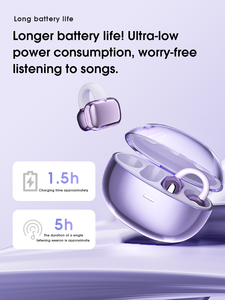 Nuovo Modello 2025 di Auricolari Bluetooth con Lunga Durata della Batteria, Cancellazione del Rumore ENC e Design a Clip. - Product Image 6